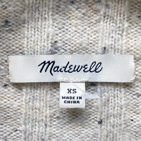 Madewell Wool Blend Sweater Women’s Size XS Donegal Evercrest Mock-Neck Knit Top - Picture 5 of 9